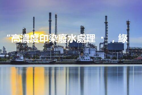 “高濃度印染廢水處理，綠色創(chuàng)新，凈享環(huán)保新篇章”